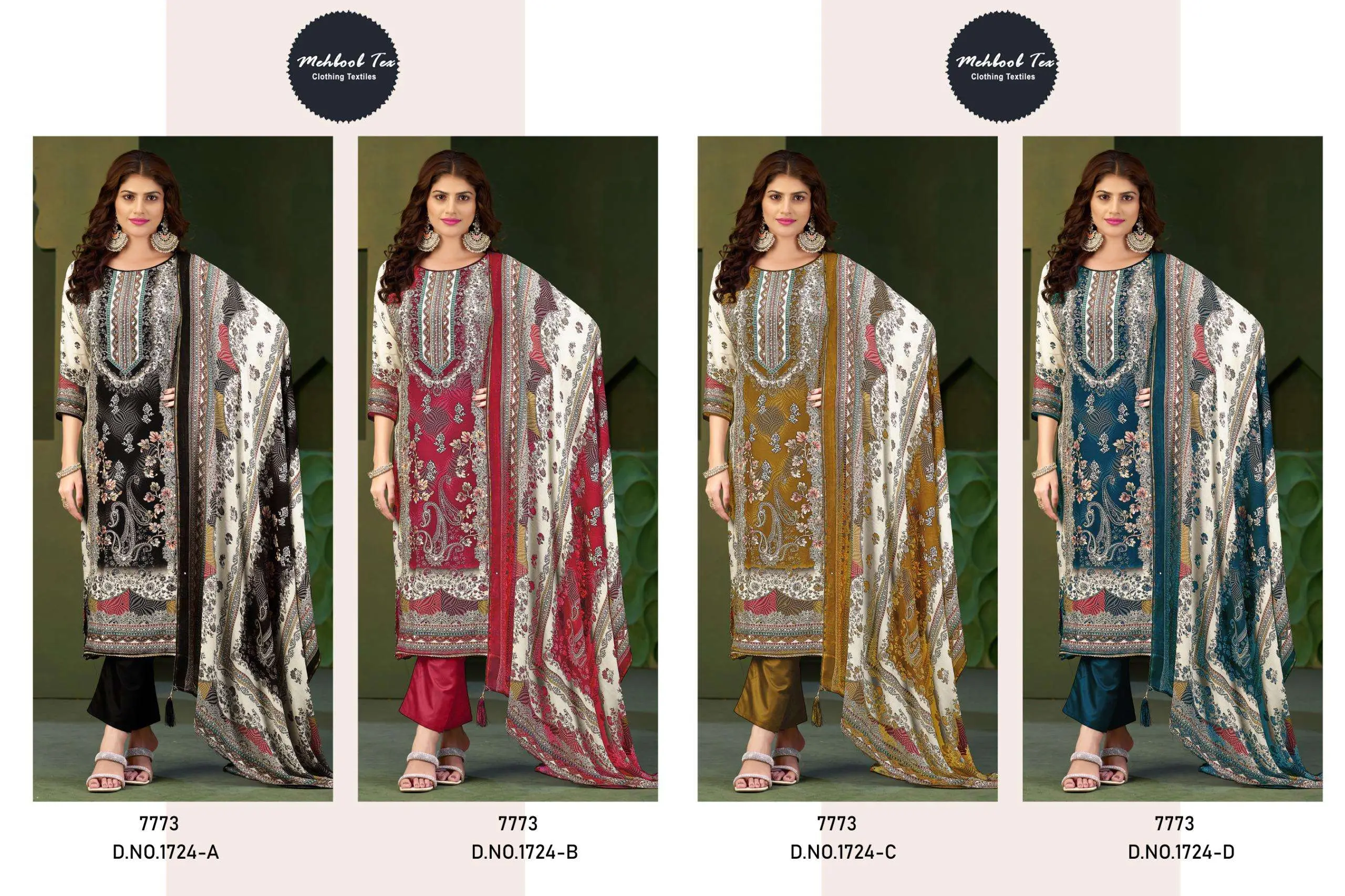 Mehboob Tex Mehboob Tex Design No – 1724 Abcd
