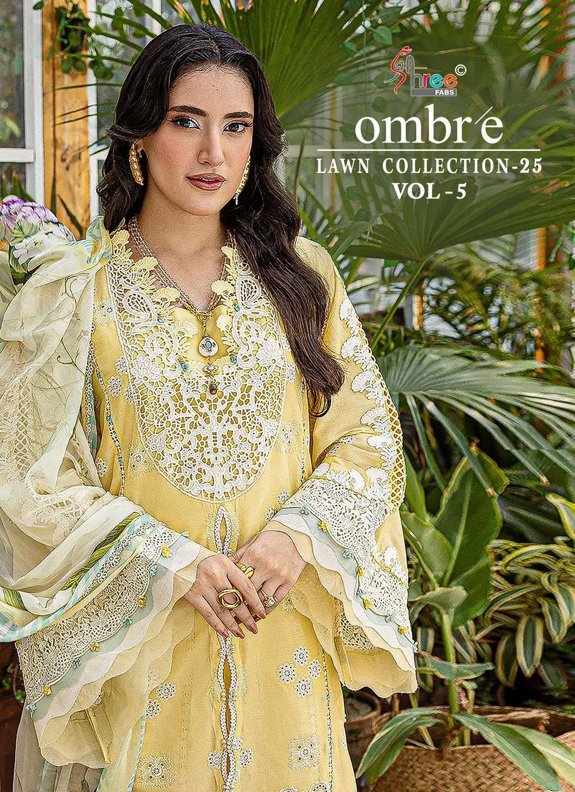 Shree Fab Ombre Lawn Collection 25 Vol 5