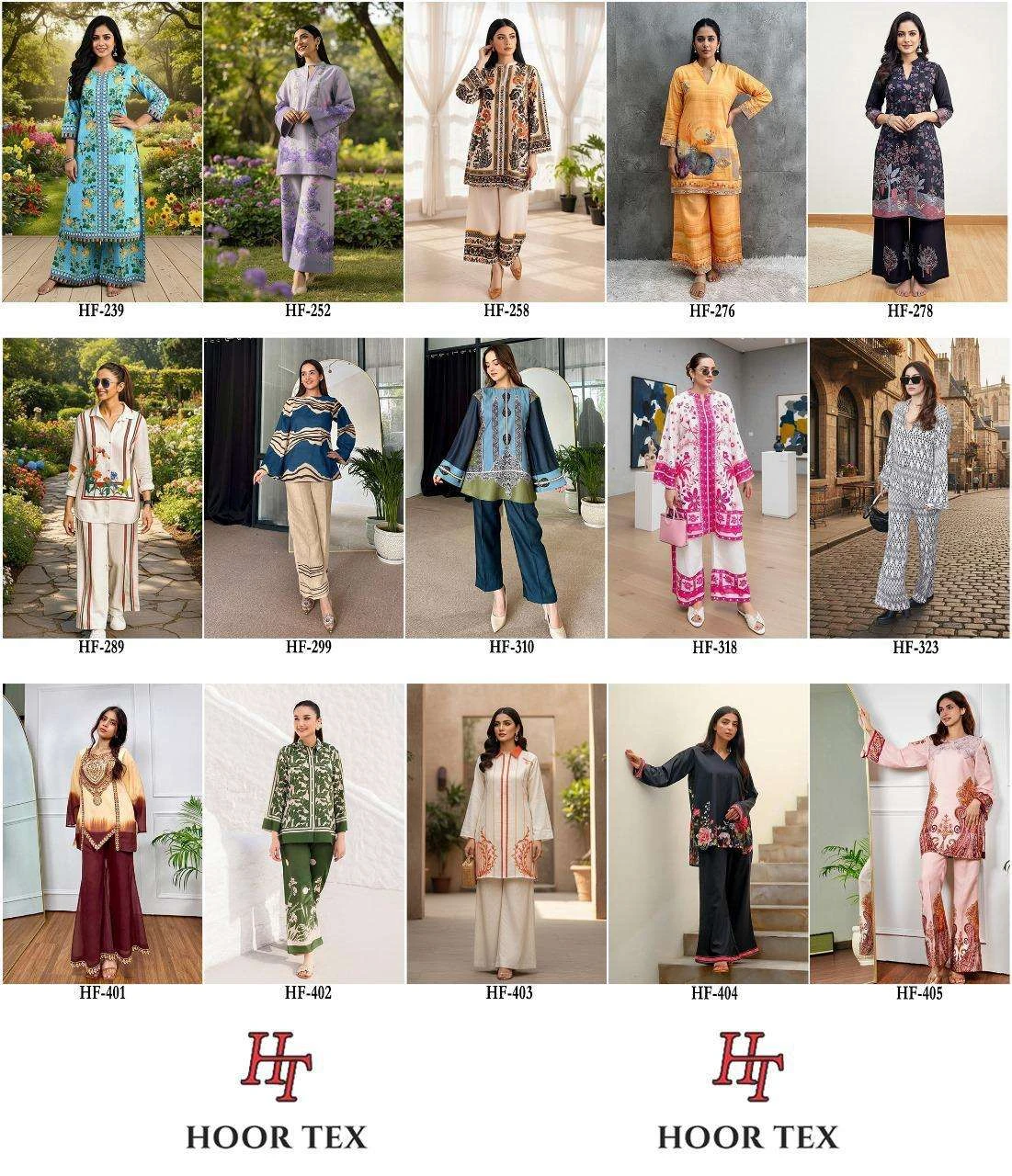 Hoor Tex Imported Rayon Satin Printed Readymade Co-ord Set