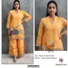 Hoor Tex Imported Rayon Satin Printed Readymade Co-ord Set
