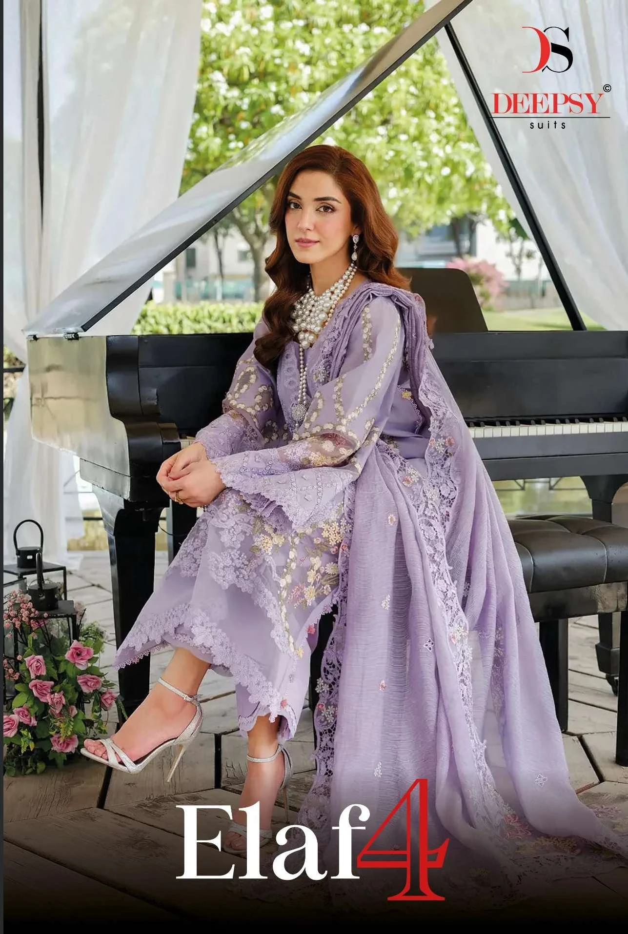 Deepsy Suits Elaf Luxury Lawn 25 Vol 4